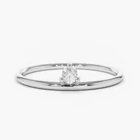 0.05CTW Single Solitaire Lab Grown Diamond Ring