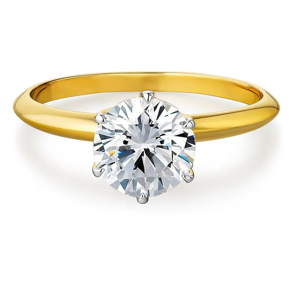 3 ct.  Tiffany Style Solitaire Ring