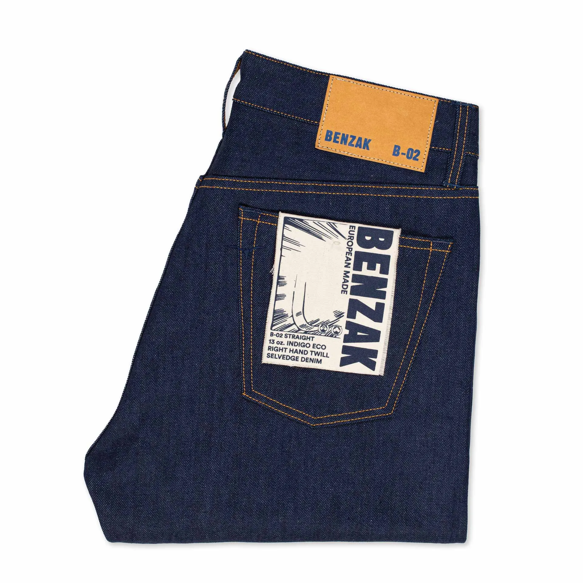 B-02 REGULAR STRAIGHT 13 oz. indigo eco selvedge [CORE]