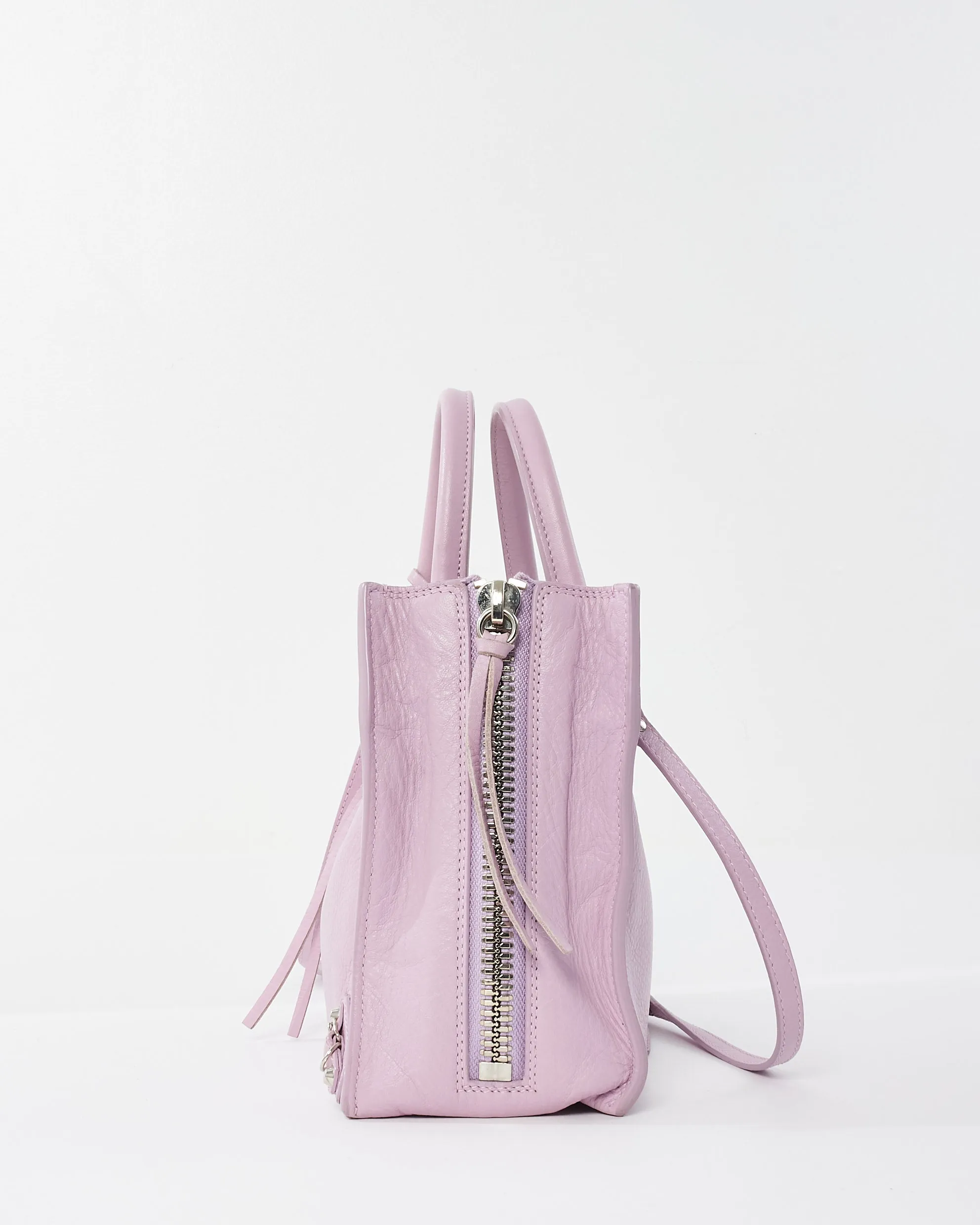 Balenciaga Lilac Leather Papier A4 Mini Tote