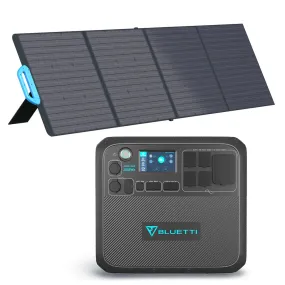 BLUETTI AC200MAX Expandable Power Station | 2,200W 2,048Wh   PV200 Solar Panel