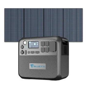 BLUETTI AC200MAX Expandable Power Station | 2,200W 2,048Wh   PV350 Solar Panel