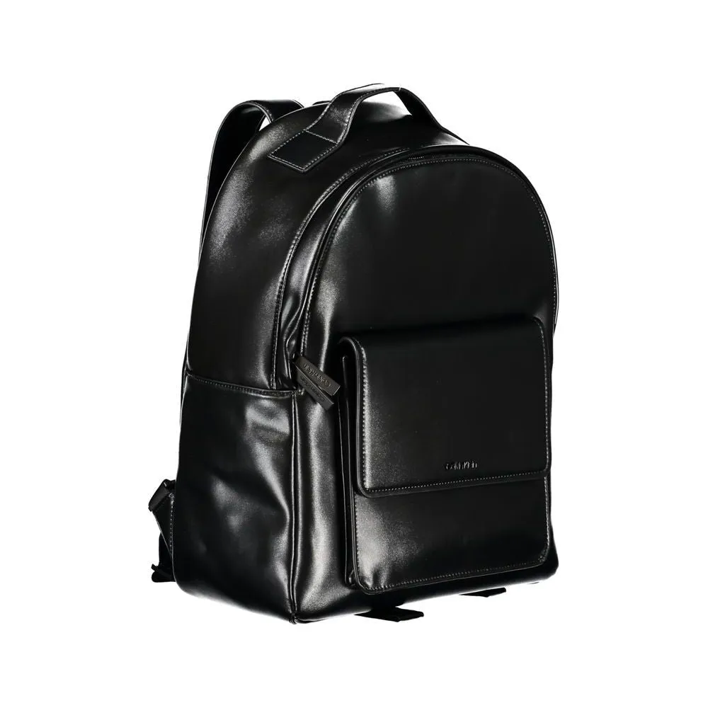 Calvin Klein Elegant Black Urban Backpack with Laptop Compartment