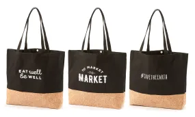 Canvas & Cork Shopping Totes