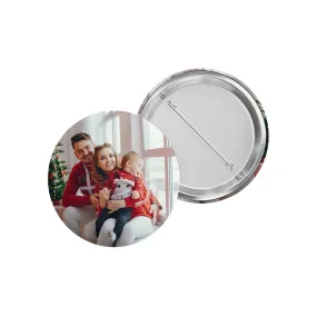 Custom Photo Round Pin Button