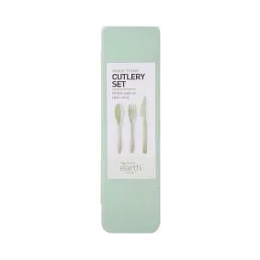 Cutlery Set Wheat Straw Assorted