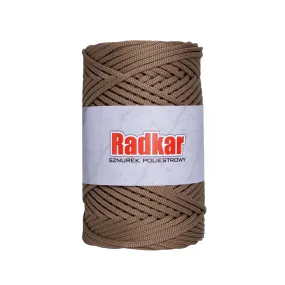 Dark caramel 3mm polyester cord