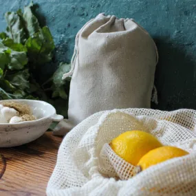 DIY Cotton Mesh Produce Bags