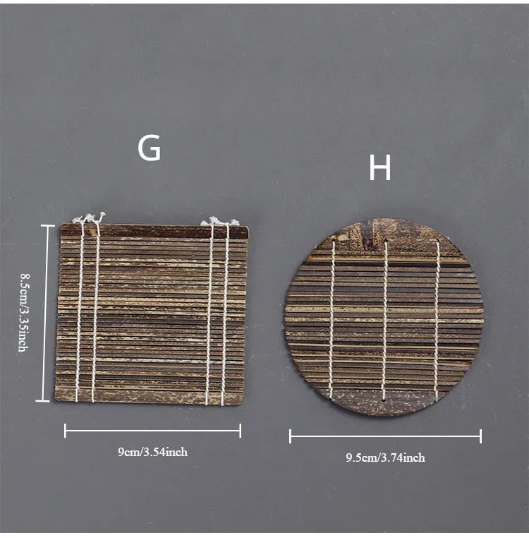 Gohobi Eco-friendly Bamboo Coasters