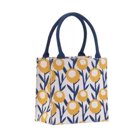 Golden Glow Yellow Itsy Bitsy Reusable Gift Bag Tote