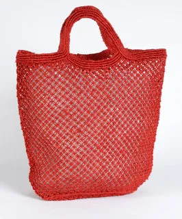 Large Jute Macrame Shopping Bag - Various Colours