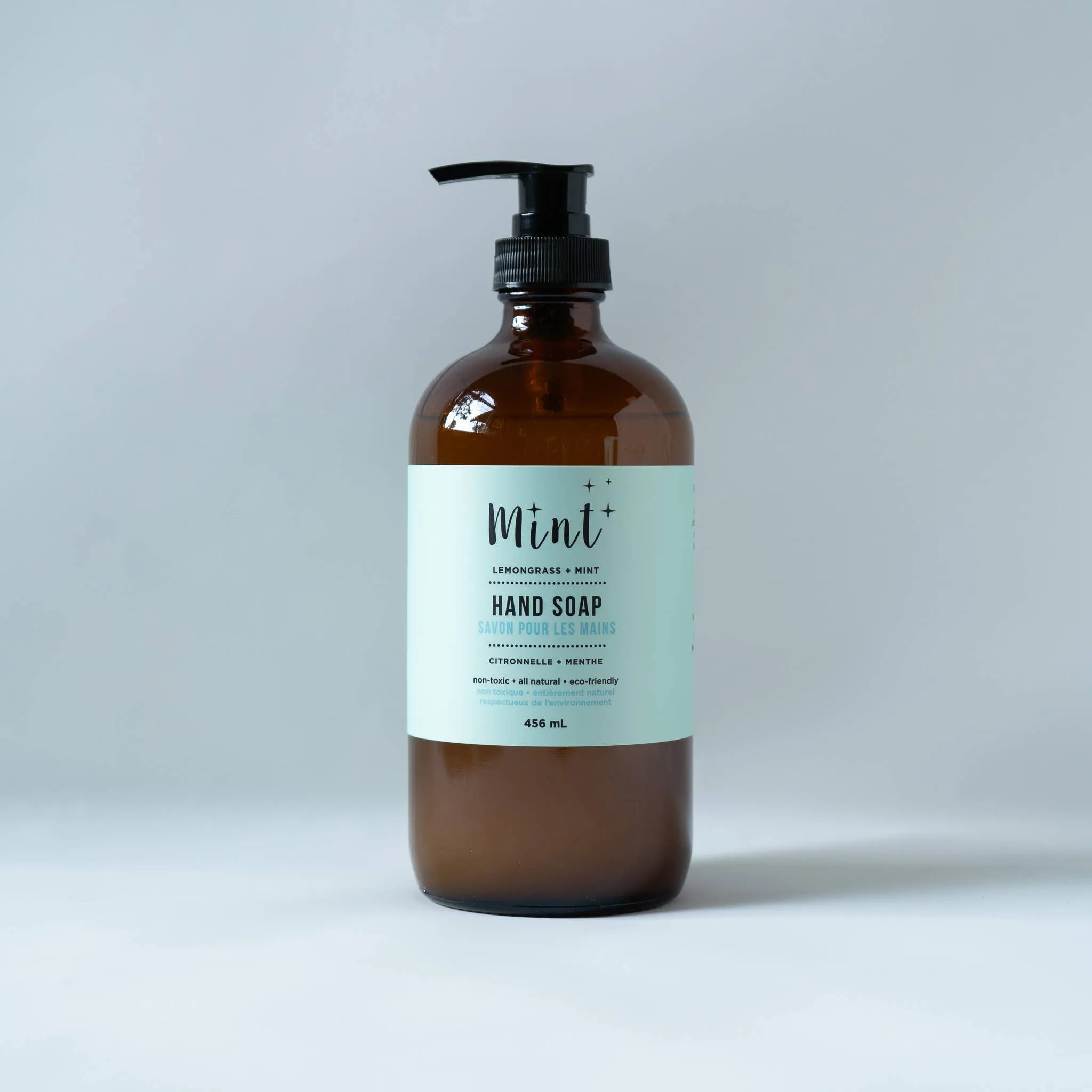 Mint Cleaning Hand Soap - glass bottle