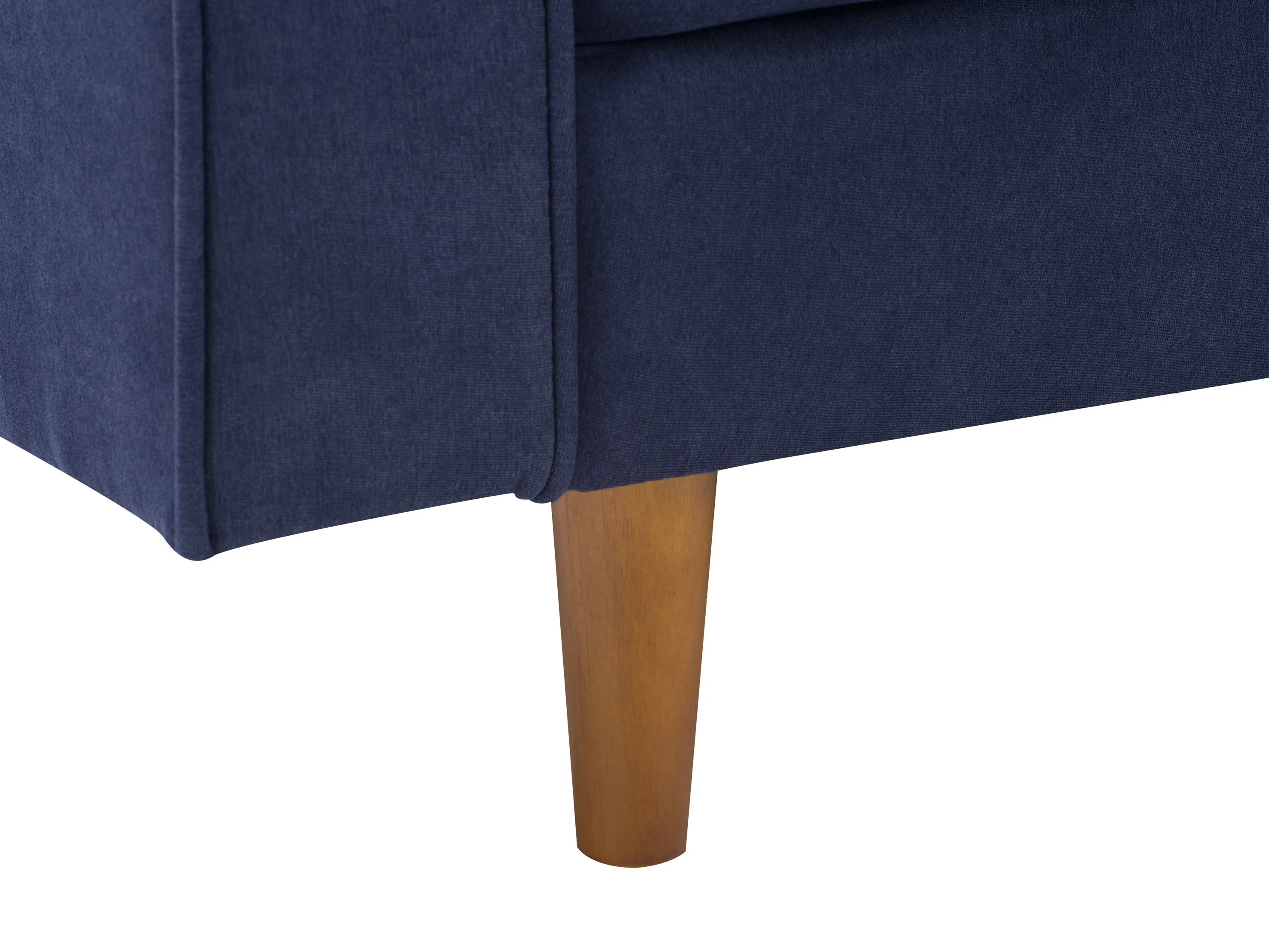 Navy Blue Mid-Century Modern Arm Chair