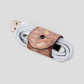 Orange Watercolor Reptile EcoWrap Cord