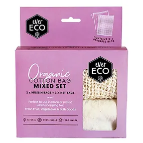 Organic Cotton Produce Bags Mixed Set