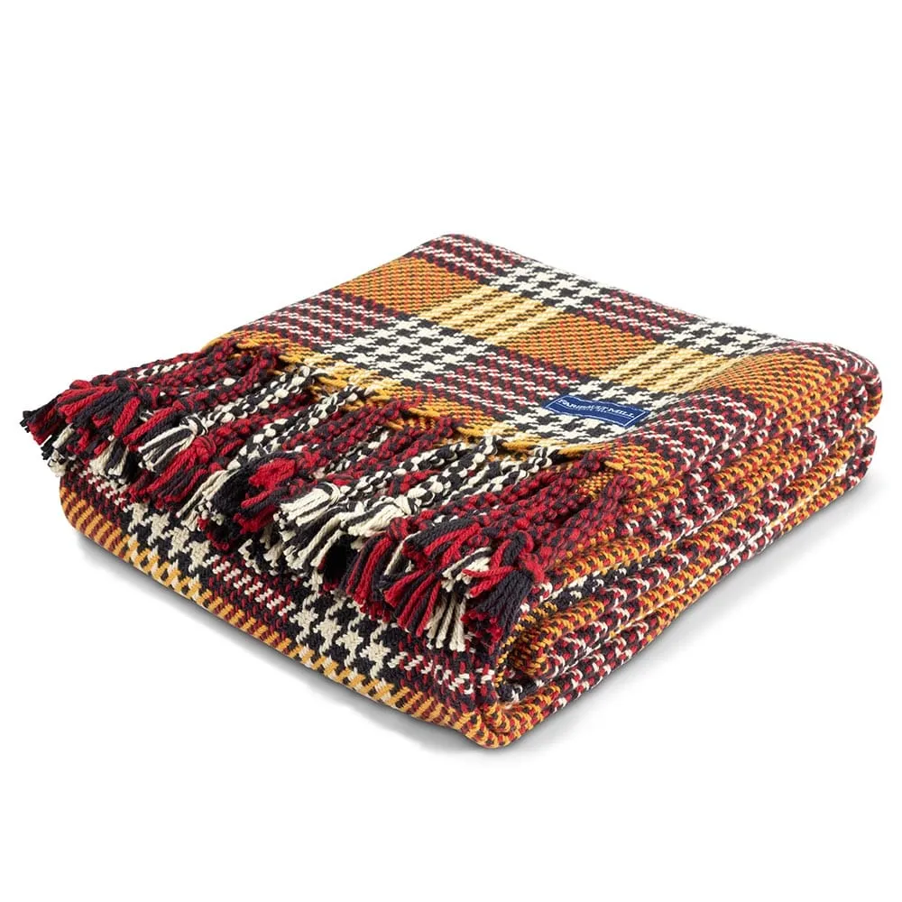 Portland Plaid Cotton Throw