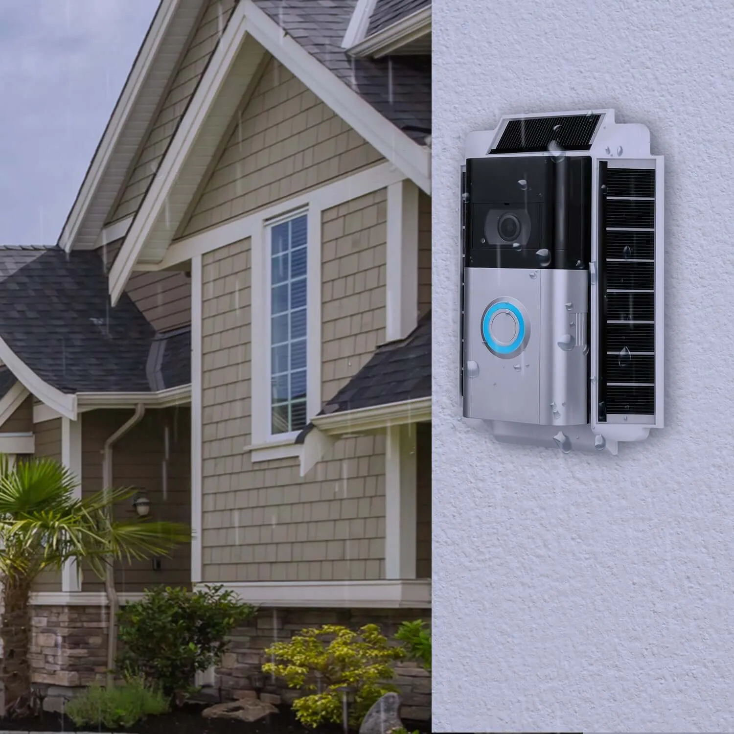 Wasserstein Solar Charger for Ring Video Doorbell 3 / 3 Plus / 4 & Ring Battery Doorbell Pro/Plus