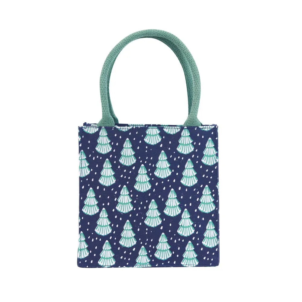 Winter Trees Itsy Bitsy Reusable Gift Bag Tote